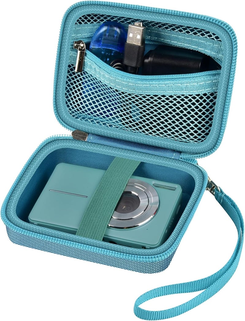 ALKOO Case Compatible with VAHOIALD FHD 1080P Digital Camera/for CAMKORY Digital Point and Shoot/for Kodak PIXPRO FZ45-BK 16MP Vlogging/for IWEUKJLO/for Nsoela, Holder for SD Card More (Dark Green) - Image 1